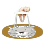 High Chair Mat - 130 Cm - Waterproof - To Protect The High Chair Floor - Non-slip lion