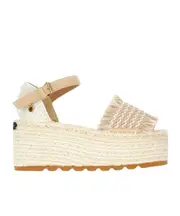 Stella McCartney Gaia Platform Espadrille Wedges 36,39,40,41 Nude