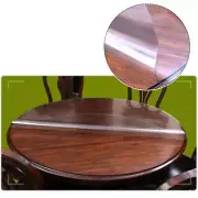 Table Mat Round Tablecloth Clear PVC Easy To Wipe Round Tablecloth Waterproof