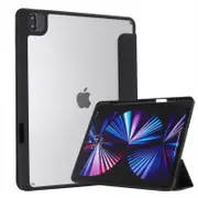 Magnetic Detachable Case For iPad12.9inch (2018/2020/2021) Trifold Stand Cover-Black