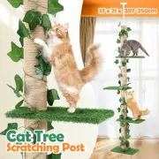 Cat Scratching Post Tree Tower Tall Scratcher Pole Kitty Pet Toy Furniture Wood