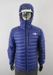 Mens The North Face Summit Down (L3) Breithorn Hooded Insulated Jacket Cave Blue
