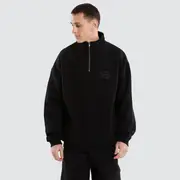 [WNDRR] Minted 1/4 Zip Sweat Black