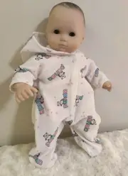 SLEEPER with hood,Panda Bears~handmade for BittyBaby or similar 15" Babydoll