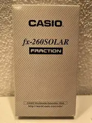 Casio fx-260 Solar Calculator Scientific GED Pre Algebra Statistic Fraction #P