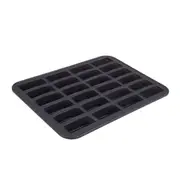 Daily Bake Non Stick Silicone 24 Cup Mini Bar Pan Baking Mould w/Steel Frame CHR