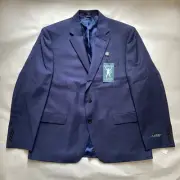 NWT $450 Lauren Ralph Lauren Classic Fit Loomis UltraFlex Plaid Blue Blazer 42S