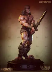50cm Conan Schwarzenegge 3D Print GK Figure Model Kit Unpainted Unassemble GK