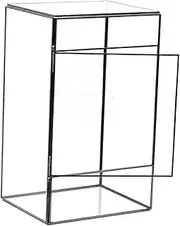 Didiseaon Plant Terrarium Display Container Sturdy Geometric Glass Tin Landscape Holder Small Tabletop Micro Landscape Decor for Home Multi Functional DIY Succulent Planter