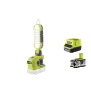 Ryobi R18ALP-0 Flashlight Battery 18V ONE+ 18 LEDs 900 Lumens 6m 5700K Kit 4.0Ah