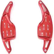 Car Steering Wheel Shift Paddles for Camero 2017+ Car Styling Car Steering Wheel Paddle Shifter Decoration Cover Stickers HTEOPOEKFR(Red)