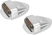 LED Indicator Blinkers Amber Lamp Accessories LED Amber Turn Signal Indicator Brake Running Lights For Ha&rl&ey for Sp&or&ts&te&r Ni&gh&ts&te&r 975 2021-2023(LED light Chrome)