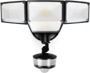 84W 9500LM LED Security Light Motion Sensor Outdoor Lights with Night Light, 4 H