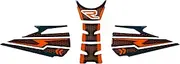 Tankpad Knee Pad Set Compatible with KTM 1290 Super Duke R Orange Blue X850047VA