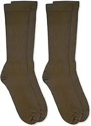 [Jefferies Socks] Men's Merino Wool Graduated Compression Combat Boot Socks 2 Pair Pack