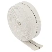 Oil Lamp Wick Cotton 1"x 2M with Black Stitch for Kerosene Burner Lighting