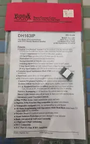 1.5 Amp HO Scale Model Train Decoder w/Integrated Medium Plug - Digitrax DH163IP