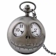 Steampunk Vintage Pocket Watch Quartz Movement Chain Necklace Pendant Men Women