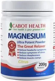 CABOT HEALTH Magnesium Ultra Potent Citrus Powder 200g
