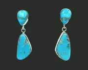Sterling Silver Morencie Teardrop earrings by Billy Jaramillo