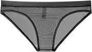 [Generic] Mens Briefs Breathable Sheer Mesh Low Rise Everyday Underwear Comfortable Panties Lightweight Soft Tight Hipsters