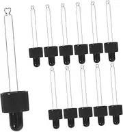 MUCKLILY 12Pcs Skincare Oil Dropper Glass Dispenser Pipette for Travel Accurate Liquid Dispensing Lightweight Portable Essential Oil Applicator for Skin