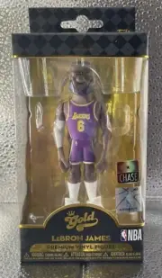 NBA Lakers LeBron James City Uniform 5-Inch Vinyl Gold Figure CHASE Funko