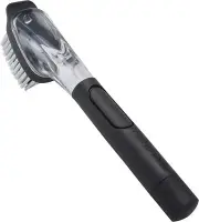 KitchenAid Soap Dispensing Sink Brush with Easy to Fill Handle, Nylon Black