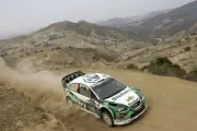 Jari Matti Latvala (FIN) in action on day 2 2007 WRC Rally Car Old Photo 1