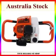 52cc 2-Stroke Engine Motor Post Hole Digger Gas Earth Auger Borer Fence Drill