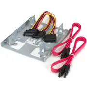 StarTech Dual 2.5" to 3.5" HDD Bracket for SATA Hard Drives - 2 Drive 2.5" to 3.5" Bracket for Mounting Bay