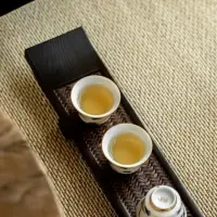 在飛比找momo購物網優惠-【傳真雅器】桐木茶席托盤杯托(茶具 托盤 杯托 涼杯架 黑檀