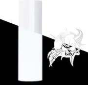 White Reflective Heat Transfer Vinyl Reflect HTV Under The Light with Heat Press for DIY T-Shirt 12 by 20 inch 2 Sheets/Bundle