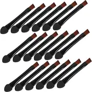 WEKADRIN Travel Eye Makeup Brush 20pcs Dual End Eyeshadow Brush Angled Brows Brush for Easy Makeup Routine