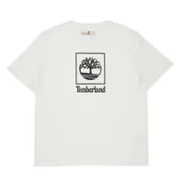 在飛比找ETMall東森購物網優惠-Timberland 中性款復古白Logo短袖T恤|A41G