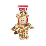 KONG Wild Knots Bear Giraffe Large Squeaky Plush Low Stuff Rope Dog Toy