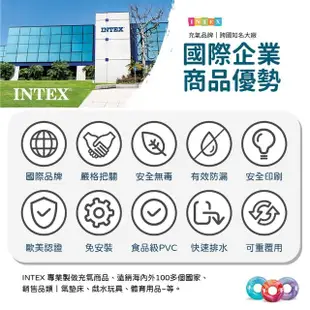 【INTEX】Vencedor 229CM圓形家庭豪華水池(充氣游泳池 家庭游泳池 兒童游泳池-2入)