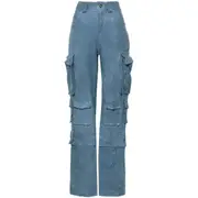 [Santoro] Santoro Straight-leg Cargo Pants 40 IT BLUE