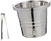 1 Set Portable Ice Bucket with Ice Tong Multi Functional Water Container for Beer and Capacity Lightweight and for Parties and Gatherings