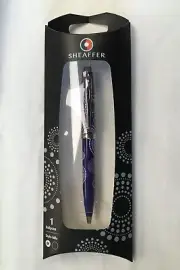 Sheaffer 100 Gloss Purple Pattern Ballpoint Pen