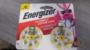 NEW 16 Energizer Size 10 Zinc Air Hearing Aid Batteries AZ10DP-16 EXP 03-11-2026