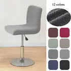 Jacquard Fabric Bar Stool Chair Cover Elastic Desk Seat Chairs Protector Covers