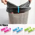 4-10 PC Bin Bag-clips Plastic Clip Clamp Holders For Kitchen Garbage Waste Trash