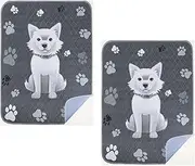 Snblzhef Reusable Puppy Pads 2 Pack 36inchx41inch Washable PeePads for Dogs Training, Super Absorbent Wee Wee Dog PeePads
