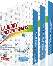Washing Detergent Sheet Stain Removal Laundry Detergent Sheet Strip Laundry Soap for Home Travel 270PCS Home Kitchen Tools