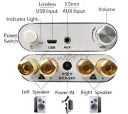 ZK-502D 50W*2 Bluetooth 5.0 HiFi Wireless Power Audio Amplifier Stereo Board NEW