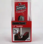 Vermont American 1/2" Corebox Carbide Tipped Double Flute Router Bit # 23123