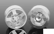 JK 1.9" Scale Beadlock Wheels Z-W0151 RC4WD 5 Spoke SILVER 5 lug Jeep SCX10 II