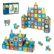 Catzon 138Pcs Magnetic Building Blocks Theme Toy 3D Games Construction for Kids Gift