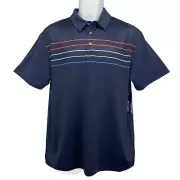 NEW! Ben Hogan Polo Golf Shirt /Men’s (M) Blue Poly Stretch Blend UPF50 NWT